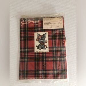 Vtg Jean McIntosh Needlework Kit with Scottish Terrier Design